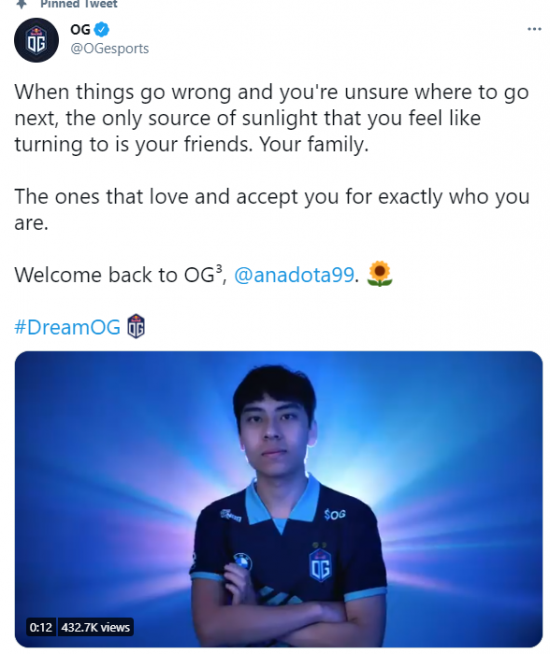 中国战队YB接替GG俱乐部参加DOTA2 TI14赛事